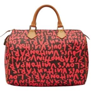 Louis Vuitton Stephen Sprouse Graffiti Speedy 30 In Fuschia